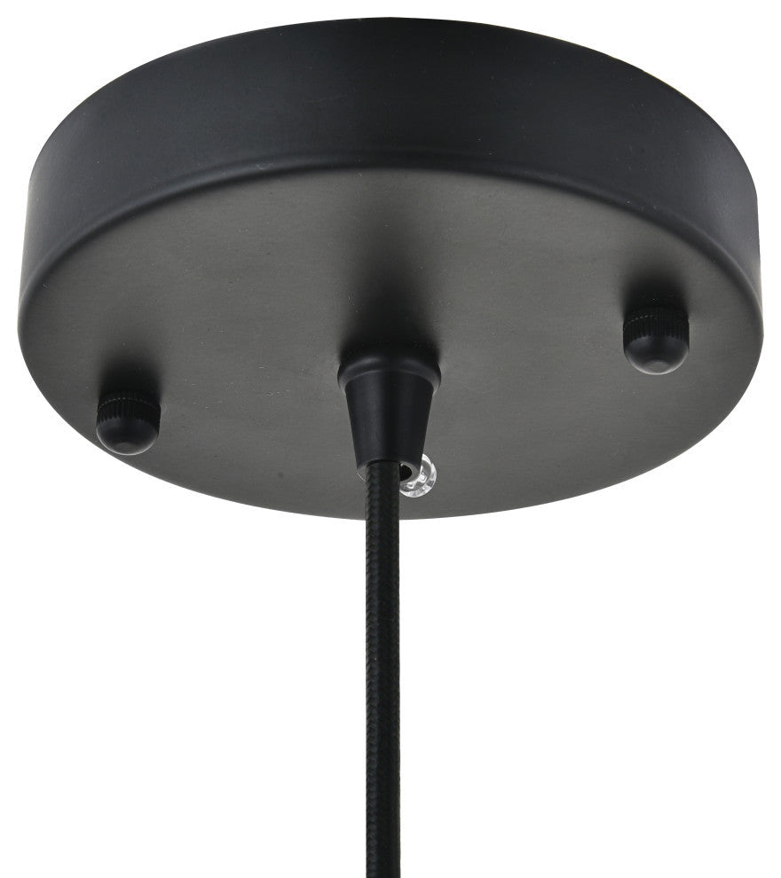Black Finish 1-Light Pendant