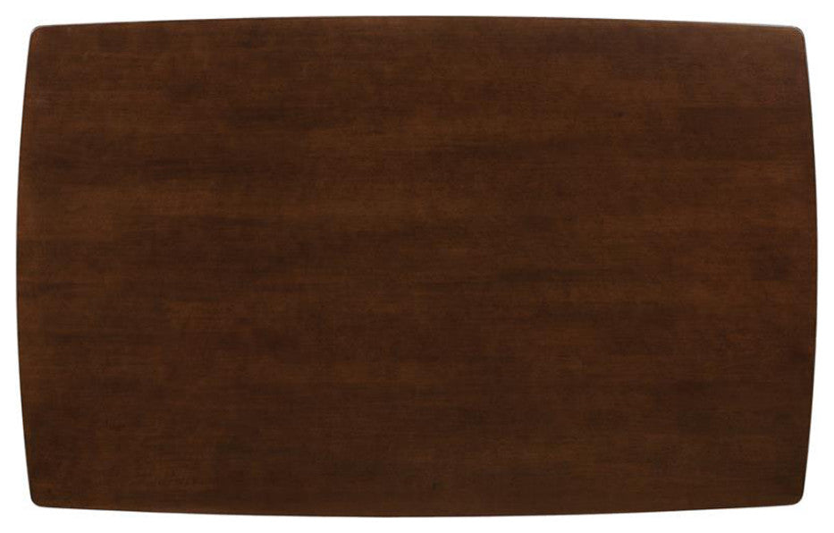 Wood Dining Table with Angled Legs, Chestnut