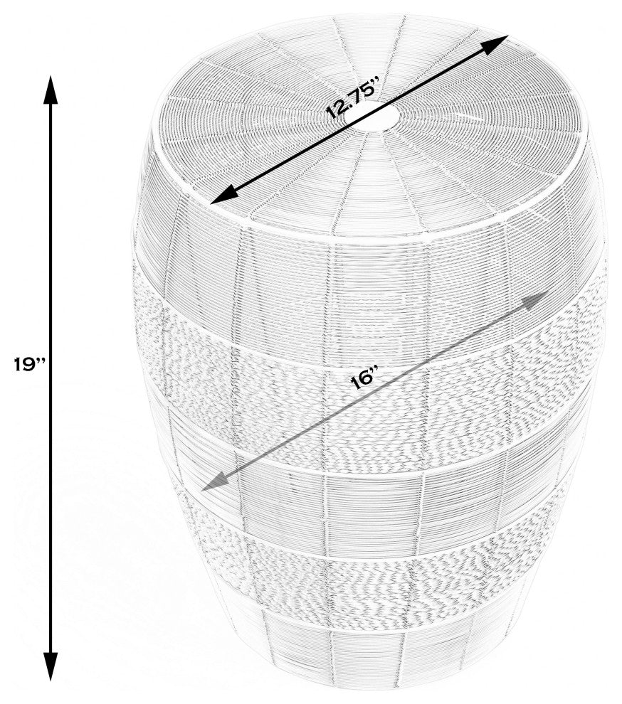 Butler Bellarose White Metal End Table