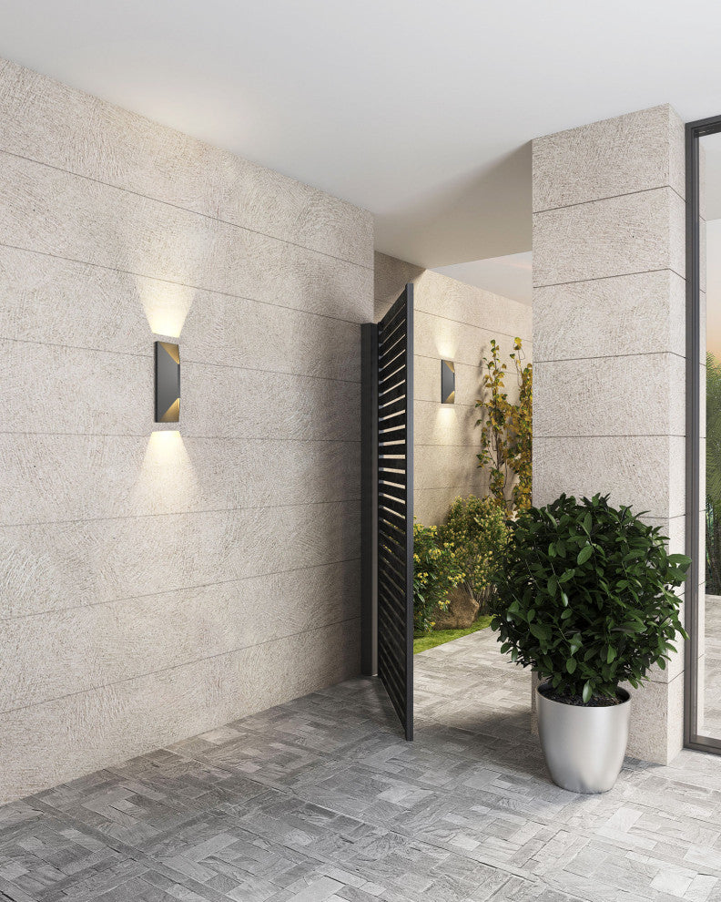 LED Outdoor Wall Fixture, 11W, COBLED 3000K 850LM