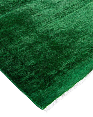 Overdyed, One-of-a-Kind Hand-Knotted Area Rug Green, 8'2"x10'1"