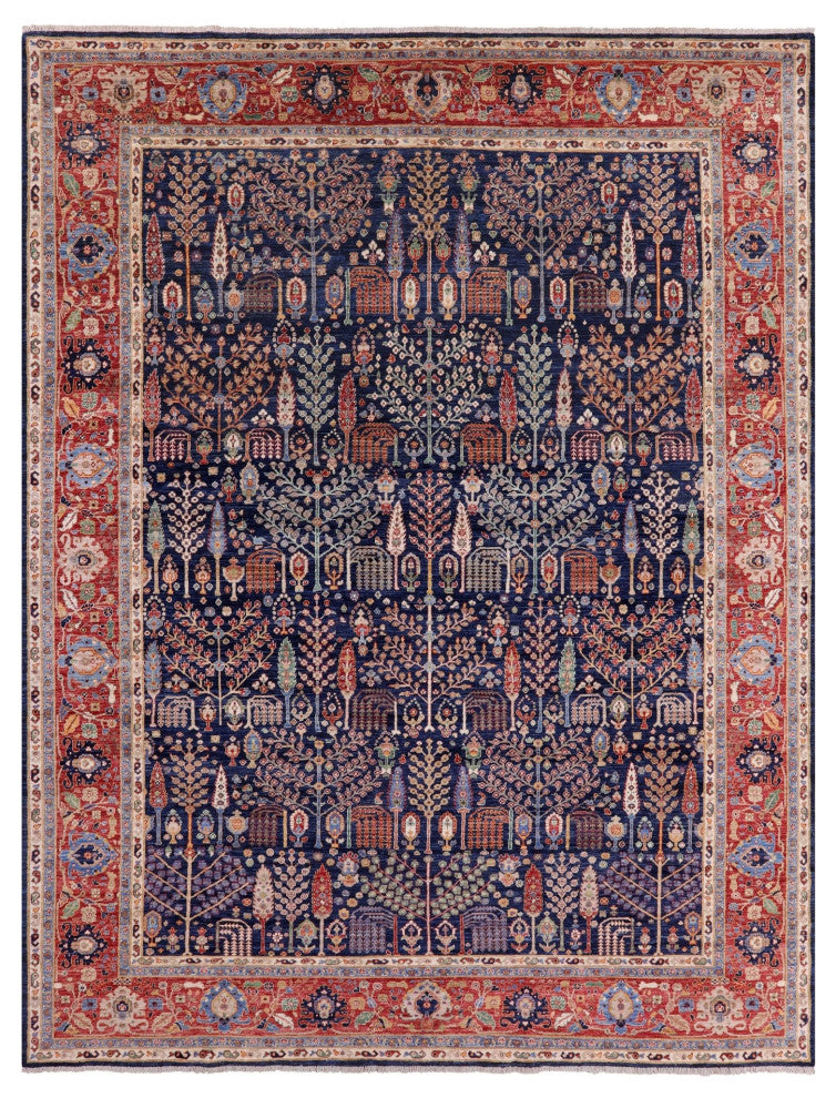 Persian Ziegler Hand Knotted Wool Rug 9' 3" X 11' 8" Q7793