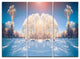 "Horizontally Flipped Winter Trees" Metal Wall Art, 3 Panels, 36"x28"