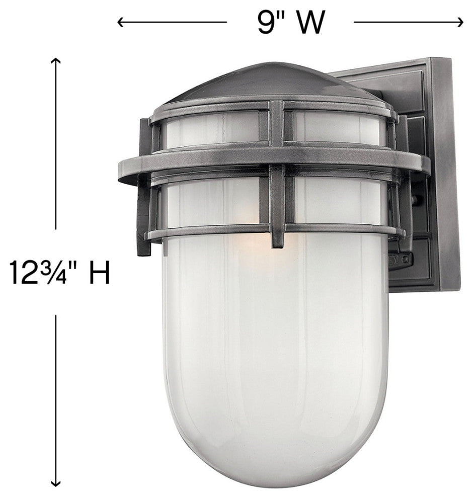Hinkley Reef Small Wall Mount Lantern, Hematite