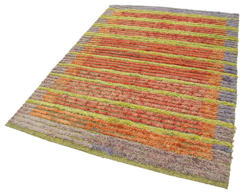 Rug N Carpet - Handwoven Turkish 4' 10'' x 6' 10'' Flatweave Wool Kilim Rug