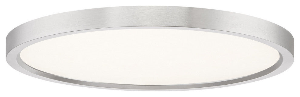 Outskirts LED Flush Mount, Brushed Nickel