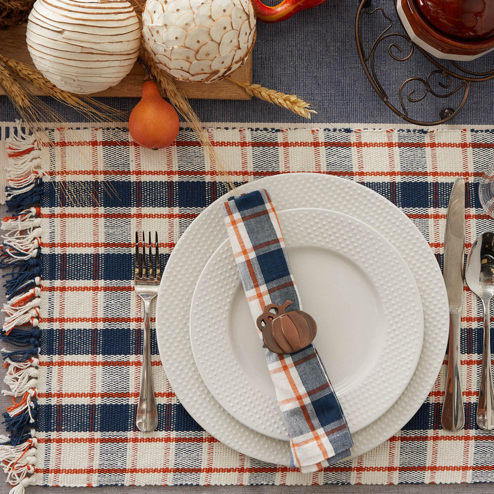 Autumn Farmhouse Plaid Placemat, Set Of 6