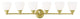 Livex 13666-02 6-Light Polished Brass Bath Light, Polished Brass