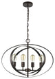 Chloe Lighting Osbert Industrial Oil Rubbed Bronze 4 Light Ceiling Pendant