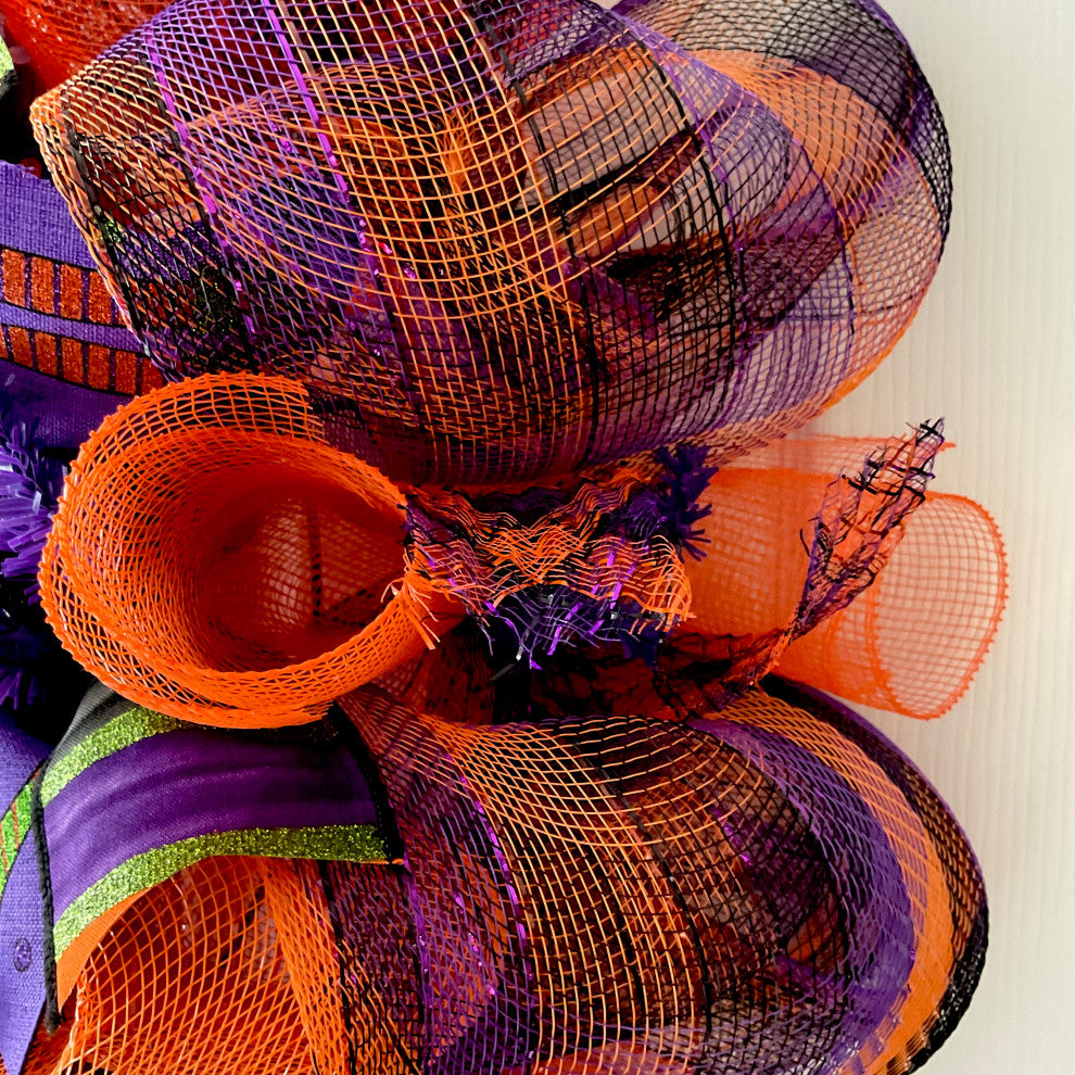 If The Broom Fits Fly It Halloween Handmade Wreath