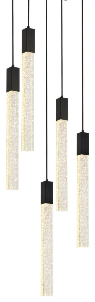 Wade 5-Light Pendant, Black