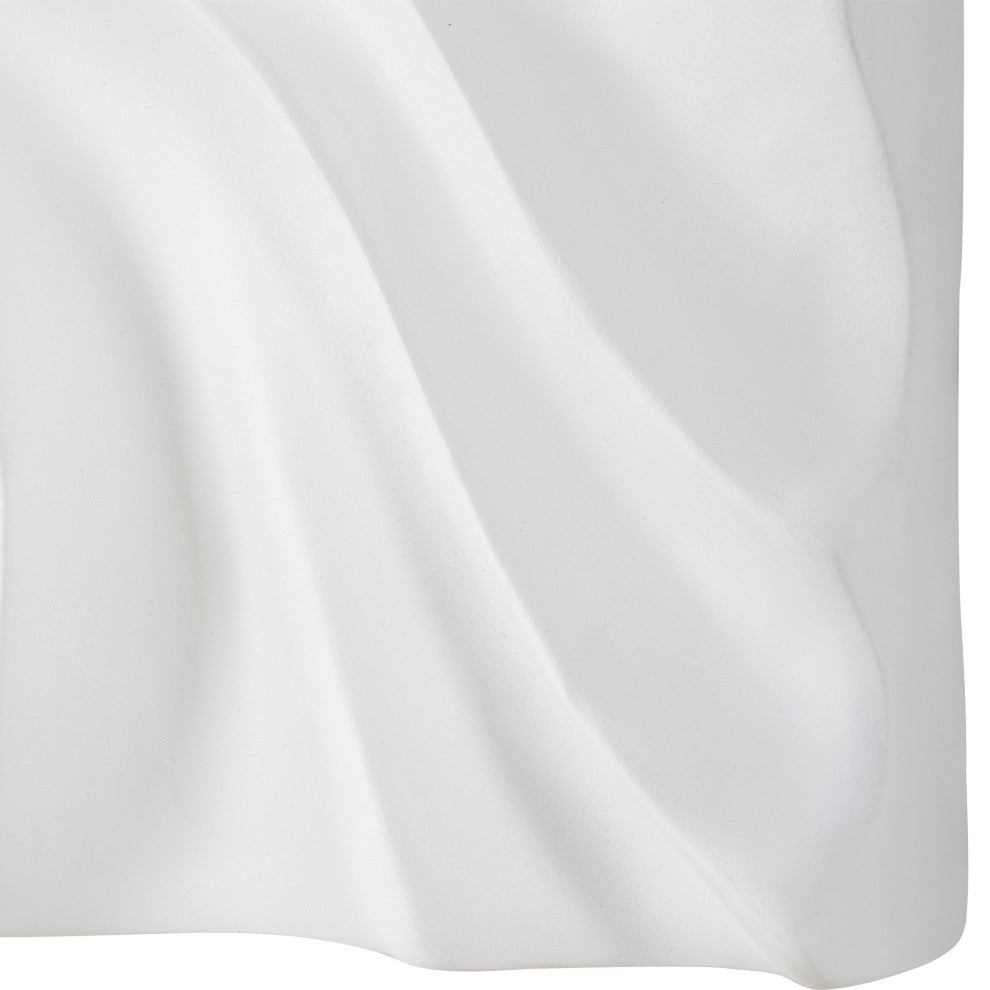 Uttermost Snowdrift Scultped White Wall Decor, Set of 4
