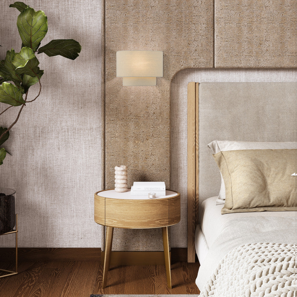 Bellingham 1-Light Antique Gold Leaf ADA Sconce