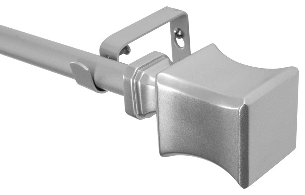 UTOPIA ALLEY 3/4 Inch Curtain Rod - Curtain Rods For Windows, Nickel, 28"-48"
