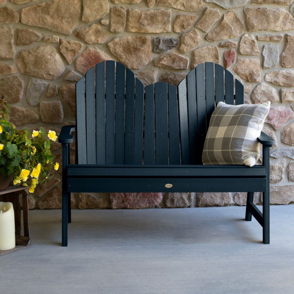 Hamilton 4' Dining Height Bench, Federal Blue