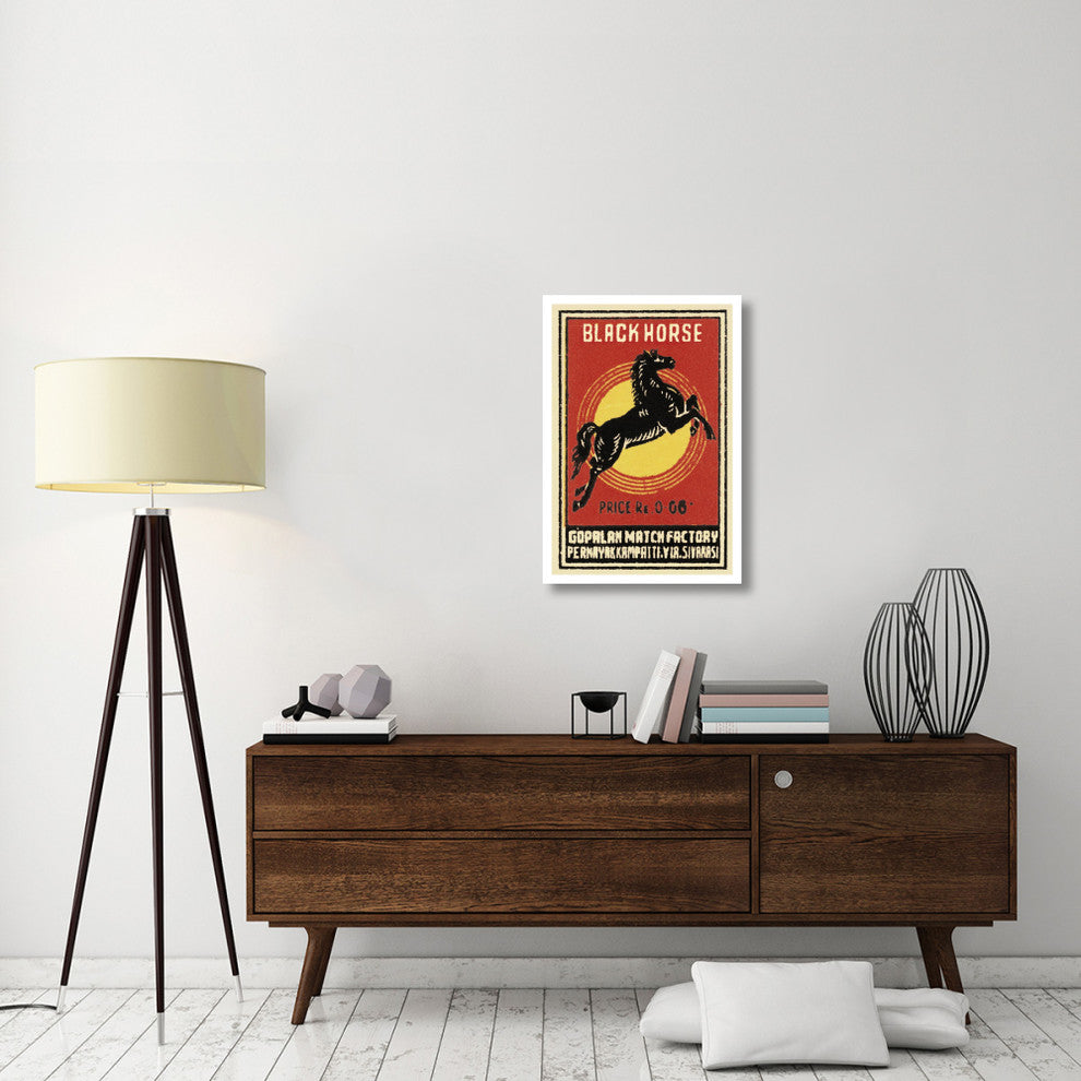 "Black Horse Matches" Digital Paper Print by Phillumenart, 22"x32"