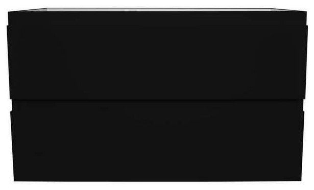 Salt 20Dx36" Floating Bathroom Vanity, Glossy Black, Cabinet Only