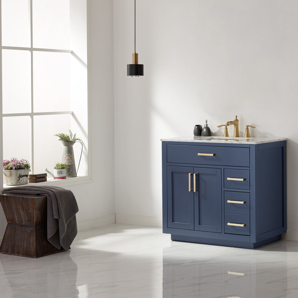 Ivy Bathroom Vanity Set, 36", Without Mirror