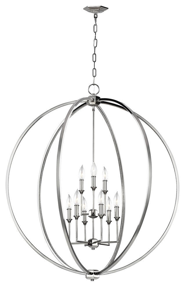 Murray Feiss Corinne Nine Light Chandelier F3058/9PN