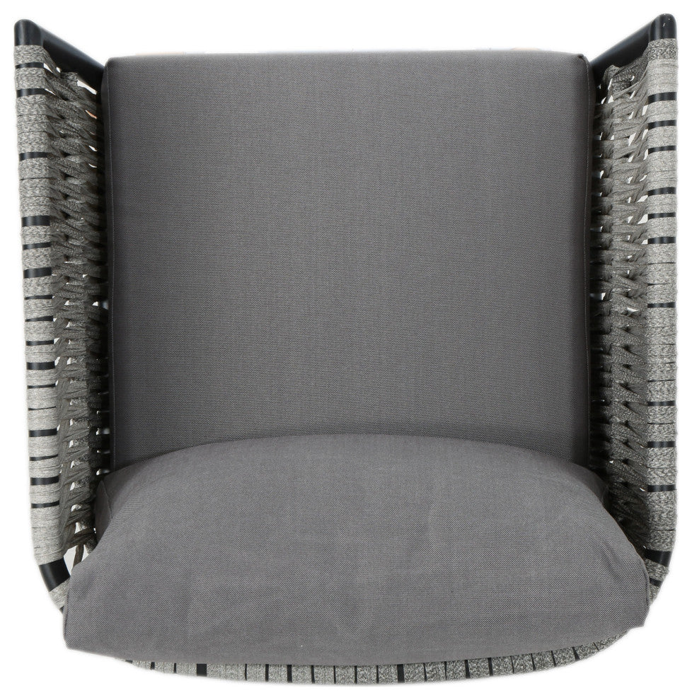 Shipley Outdoor Wicker and Aluminum Club Chair