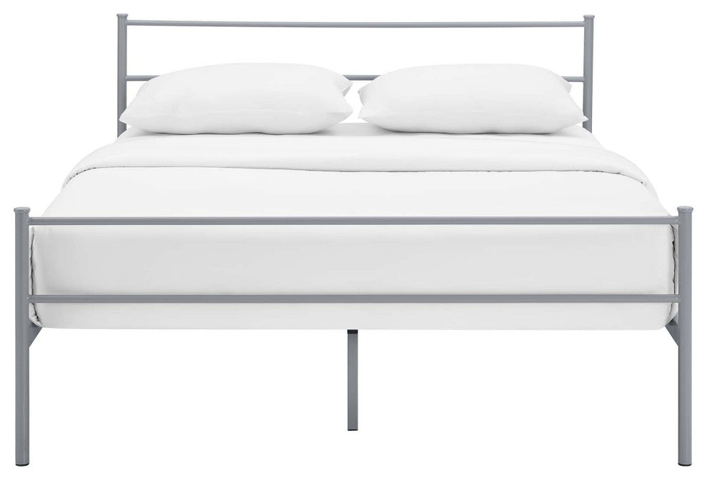 Modway Alina Full Platform Bed Frame, Gray