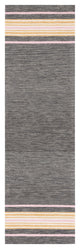 Safavieh Metro Met611H Striped Rug, Charcoal and Pink, 2'3"x8'0" Runner