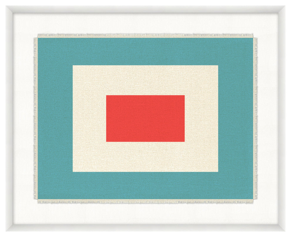 Nautical Flag Textile W, Giclee Reproduction Artwork