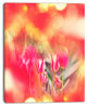 Tulips on Abstract Red Background, Floral Canvas Art Print, 30"x40"