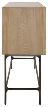 Uttermost Lunar 4 Door Elm Wood Cabinet