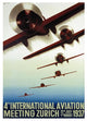 "4th Meeting Aeronautique International" Paper Print by Otto Baumberger, 23"x32"