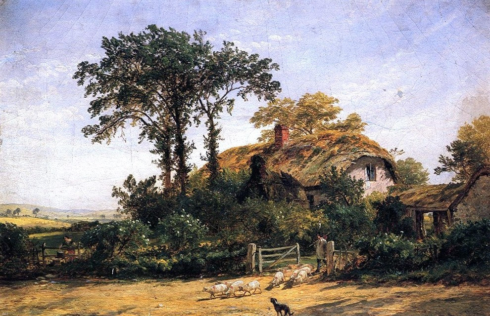 Jasper Francis Cropsey The Cottage of the Dairyman's Daughter Wall Decal