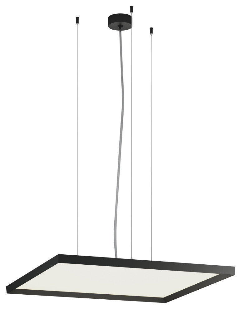 Bina LED Pendant Square, Black, Direct Light Output