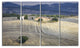 Beautiful Sandy Landscape, Landscape Canvas Art Print, 48"x28", 4 Panels
