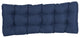 46-inch by 19-inch Tufted Solid Outdoor Spun Polyester Loveseat Cushion