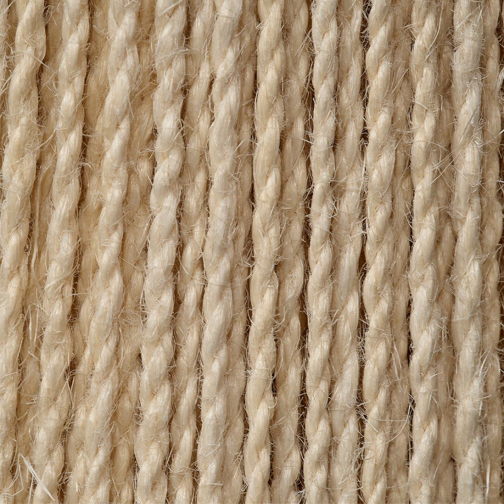 Modern Coastal Off White Jute Rope Covered Table Lamp 18 in Natural Tropical