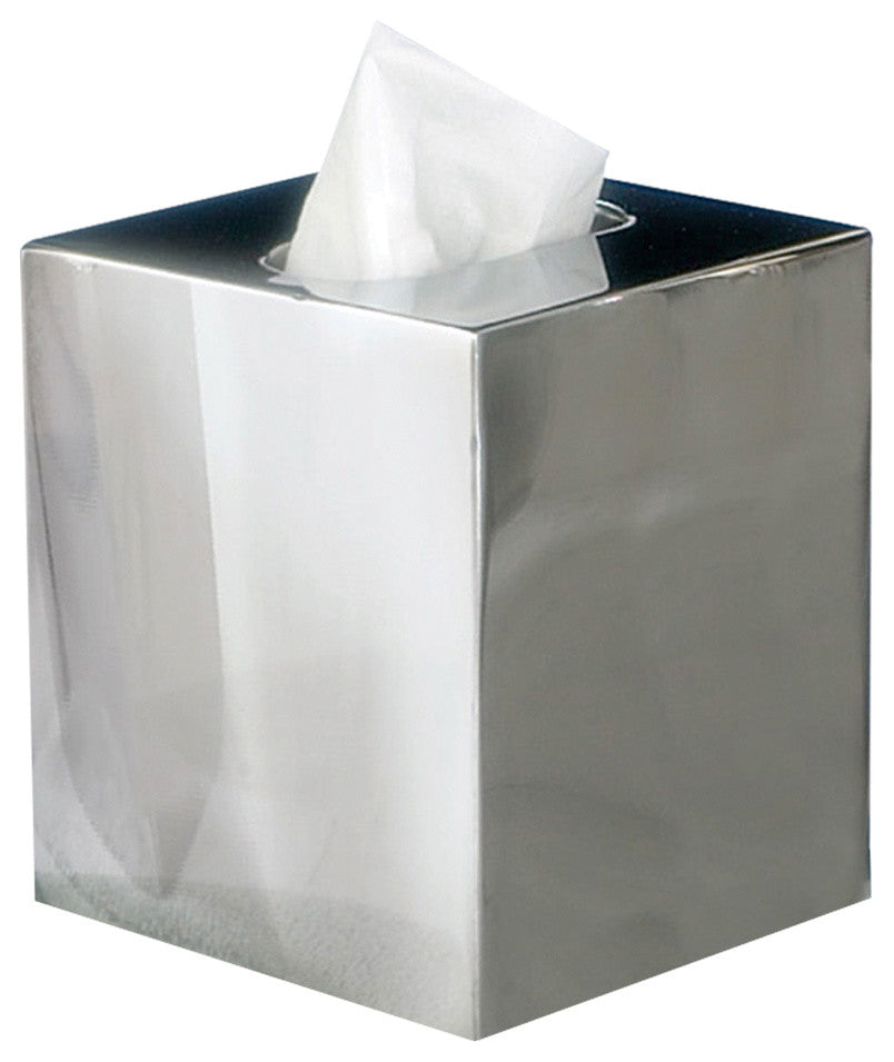 nu steel Gloss Boutique Tissue Box Cover
