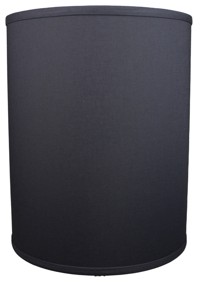 FenchelShades Drum Lampshade 12"x12"x15", Linen Charcoal
