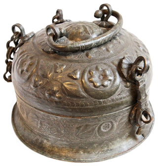 Consigned Antique India Copper Chapati Box