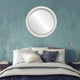 Pasadena Framed Round Mirror, Taupe, 15"x15"