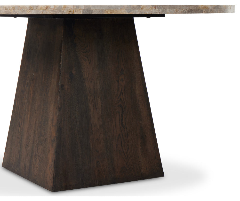 Brisa Round Dining Table 55", Dune Onyx