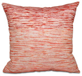 Ocean View, Geometric Print Pillow, Coral, 16"x16"