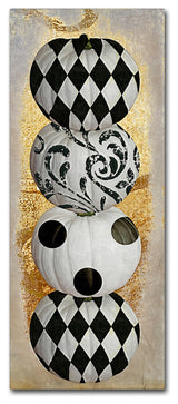 Color Bakery 'Mardigras Halloween' Canvas Art, 14x32