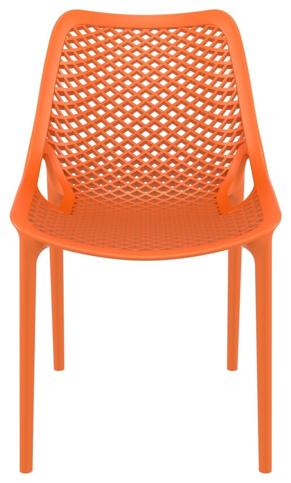 Compamia Air Dining Side Chair, Set of 2, Orange