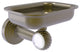 Pacific Beach Wall-Mount Soap Dish Holder with Twist Accents, Antique Brass