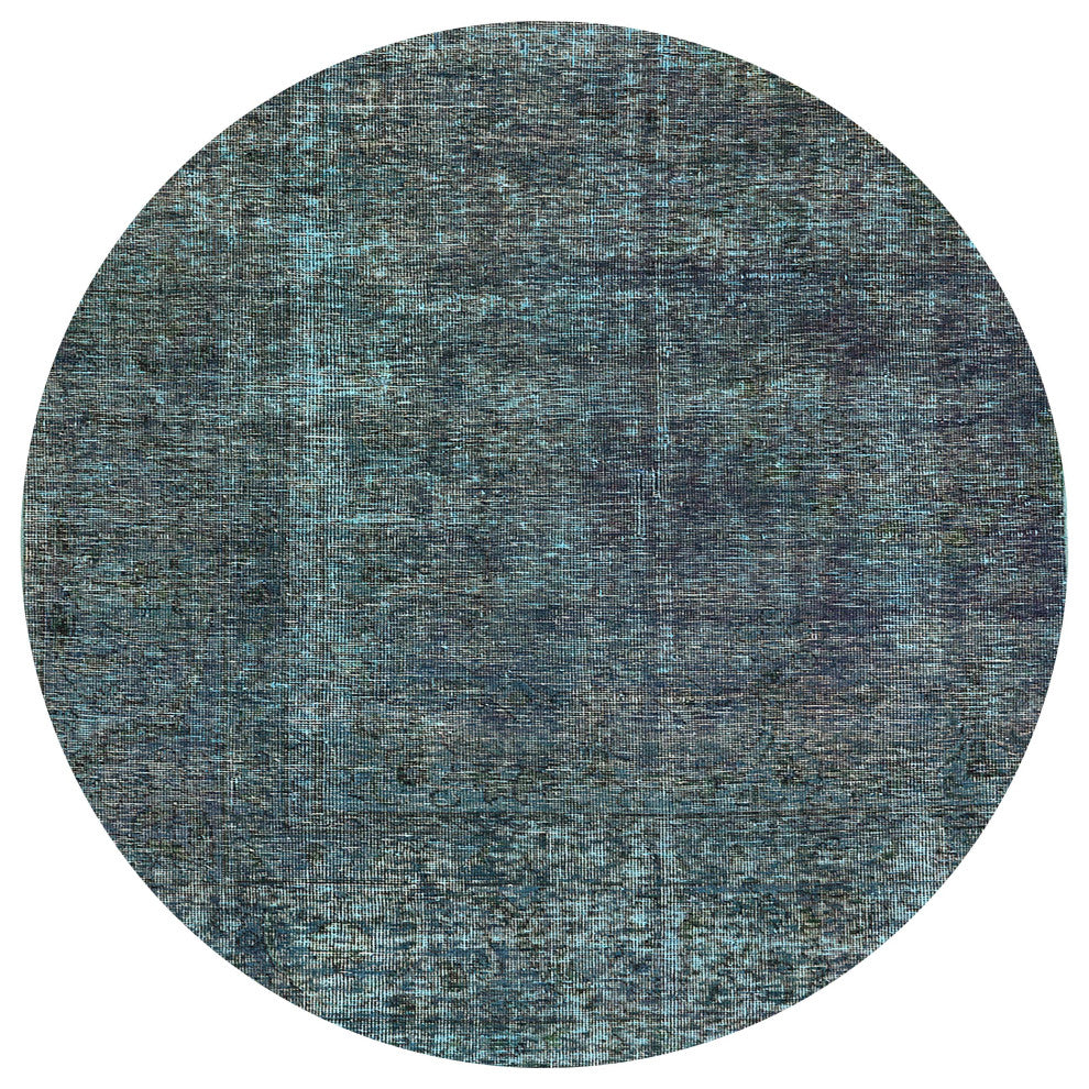 Ahgly Company Indoor Round Mid-Century Modern Area Rugs, 6' Round