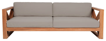 Anguilla Waterproof Fabric Upholstered Outdoor Sofa, Gray