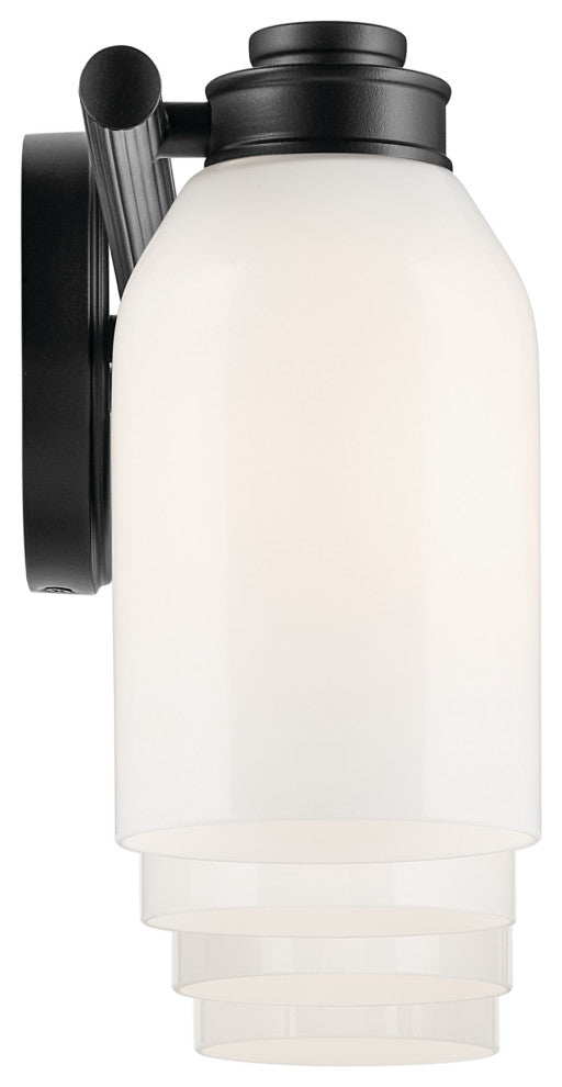 31" 4-Light Vanity Light With White Opal Glass