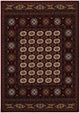 3" x 12" Red Eclectic Geometric Pattern Runner Rug