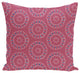 Happiness Is? Floral Print Pillow, Pink Cheeks, 20"x20"