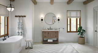 The Betsy Bathroom Vanity, Brown, 42", Single Sink, Freestanding